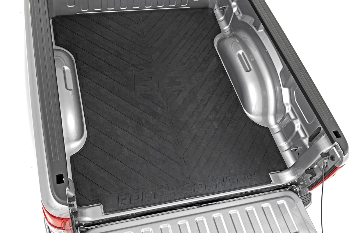 Ram 1500 Bed Mat - Rough Country - RC Logo - '19-'25